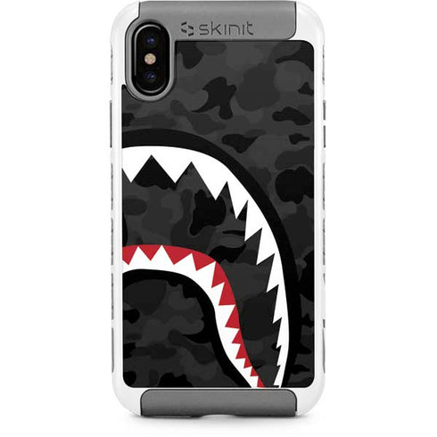 Shark Teeth Grey Street Camo iPhone Cases